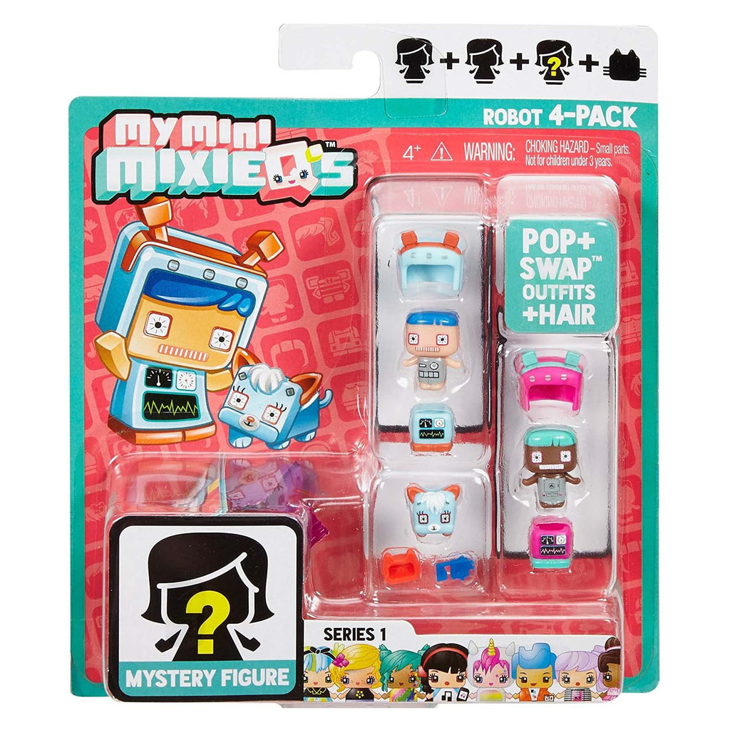 My Mini MixieQ's Series 1 Robot 4 Pack