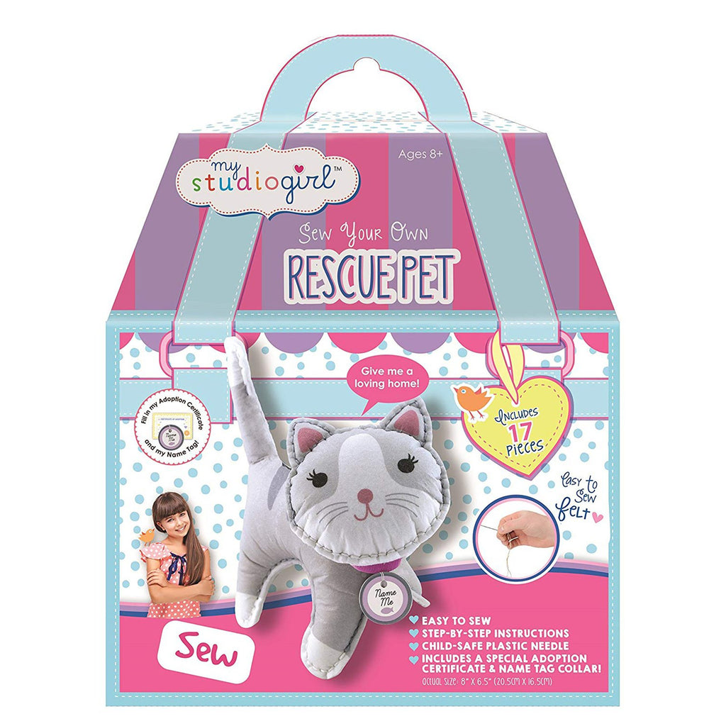 My Studio Girl Make Your Own Rescue Pets Kitty Sew Set - Radar Toys