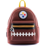 Loungefly NFL Pittsburgh Steelers Pigskin Logo Mini Backpack - Radar Toys