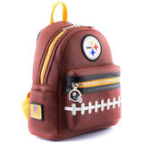 Loungefly NFL Pittsburgh Steelers Pigskin Logo Mini Backpack - Radar Toys