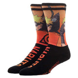 Naruto Shippuden Collection All Over Knit 1 Pair Of Crew Socks - Radar Toys