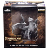 Pathfinder Battles Deep Cuts Unpainted Gargantuan Red Dragon Miniature - Radar Toys