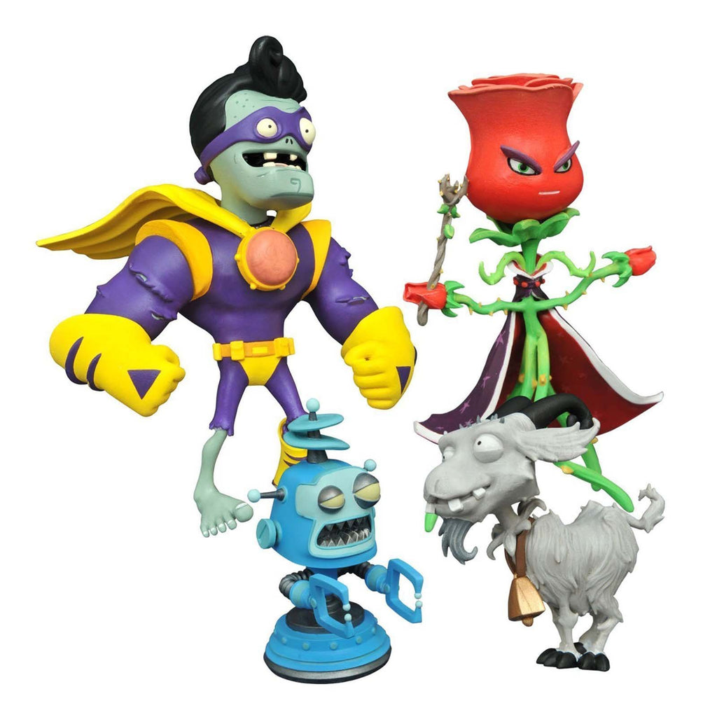 Plants Vs Zombies GW2 Super Brainz And Rose Action Figure Set - Radar Toys