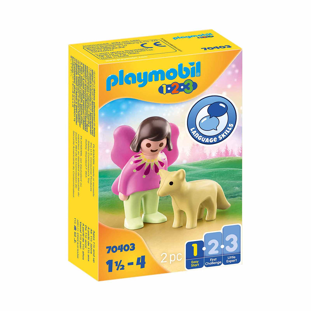 Playmobil 123 Fairy Friend With Fox Building Set 70403