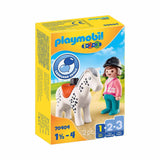 Playmobil 123 Rider with Horse Building Set 70404 - Radar Toys