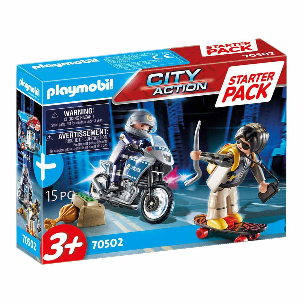 Playmobil City Action Starter Pack Police Chase Building Set 70502 - Radar Toys