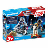 Playmobil City Action Starter Pack Police Chase Building Set 70502 - Radar Toys