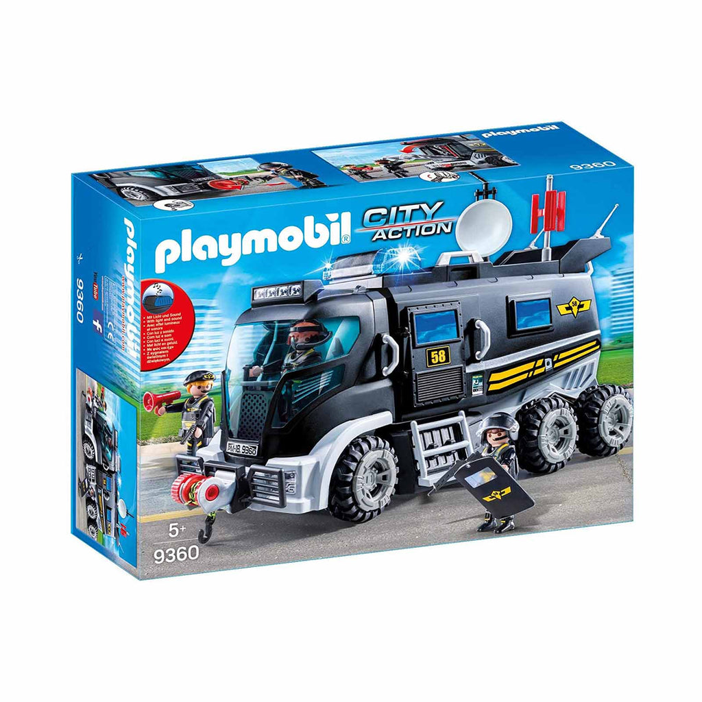 Playmobil City Action Tactical Unit Truck Building Set 9360 - Radar Toys