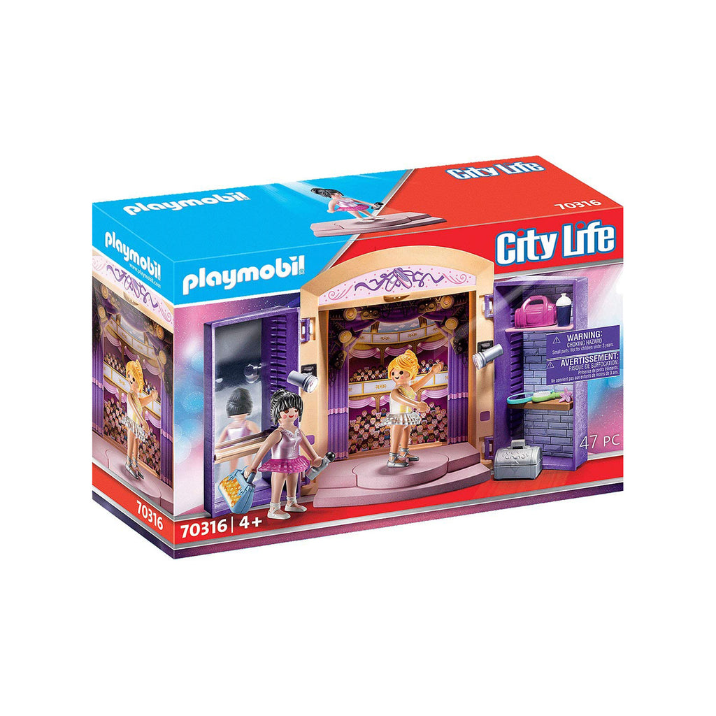 Playmobil City Life Dance Studio Play Box Building Set 70316 - Radar Toys