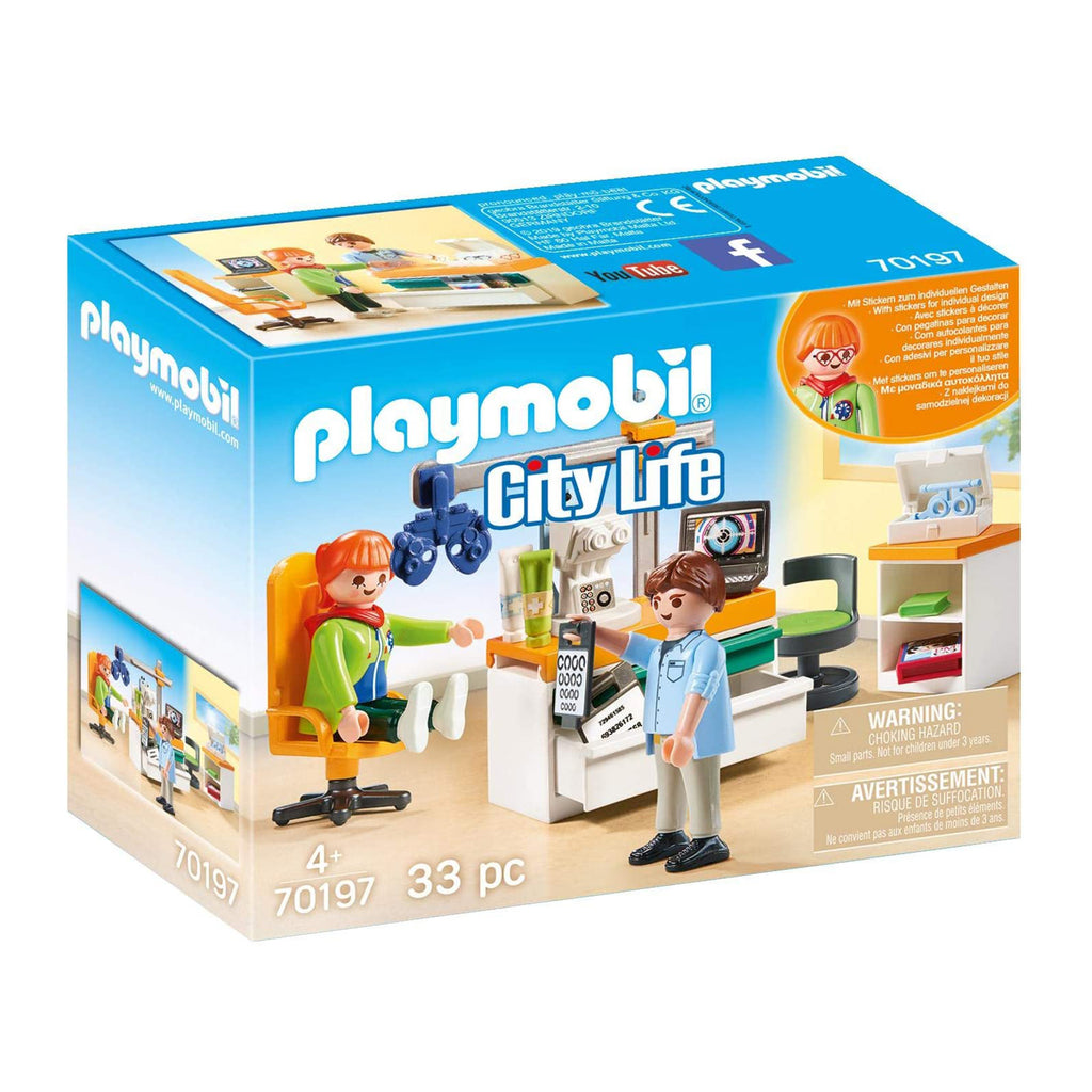 Playmobil City Life Eye Doctor Building Set 70197 - Radar Toys