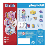 Playmobil City Life Fashionista With Dog Building Set 70595 - Radar Toys