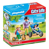 Playmobil City Life Mother With Children Set 70284 - Radar Toys