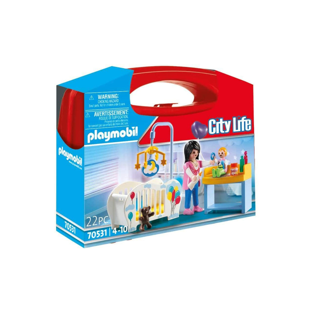 Playmobil City Life Nursery Carry Case Building Set 70531 - Radar Toys