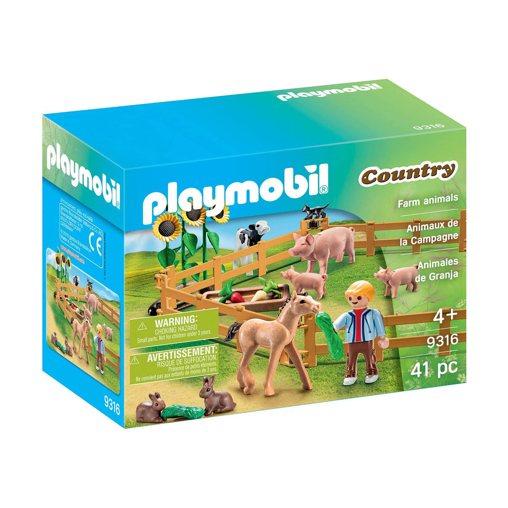 Playmobil Country Farm Animals Building Set 9316 - Radar Toys