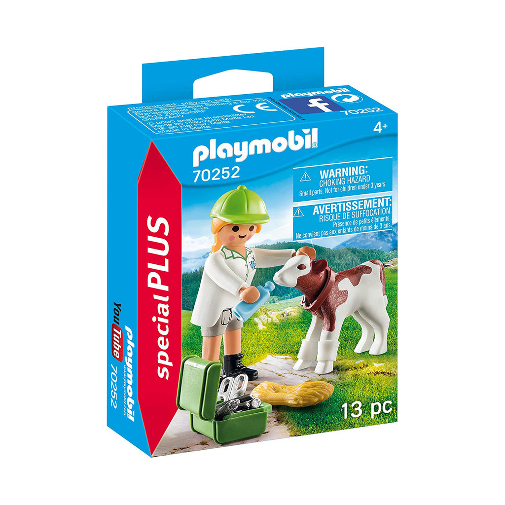 Playmobil Special Plus Vet With Calf Building Set 70252 - Radar Toys