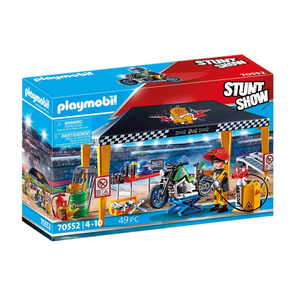 Playmobil Stunt Show Service Tent Building Set 70552