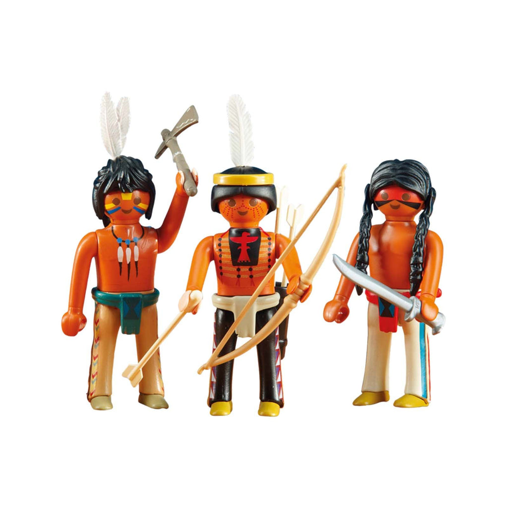 Playmobil 3 Native American Warriors Building Set 6272 - Radar Toys