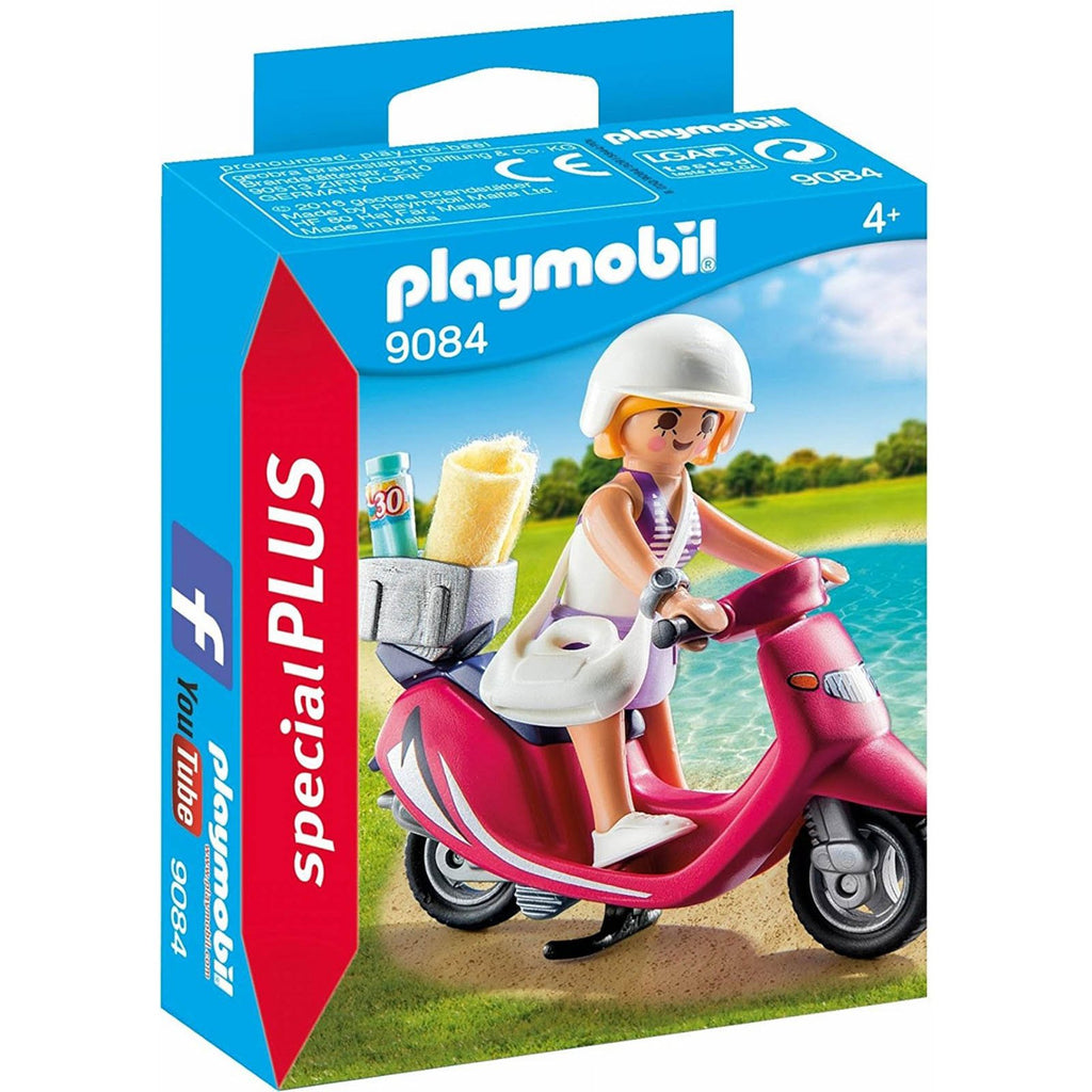 Playmobil Beachgoer With Scooter Building Set 9084 - Radar Toys