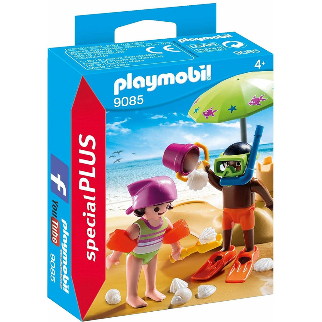 Playmobil Children At The Beach Building Set 9085 - Radar Toys