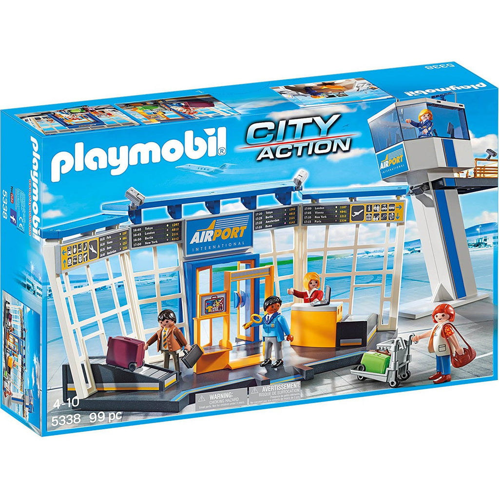 Playmobil City Action Airport With Control Tower Building Set 5338 - Radar Toys
