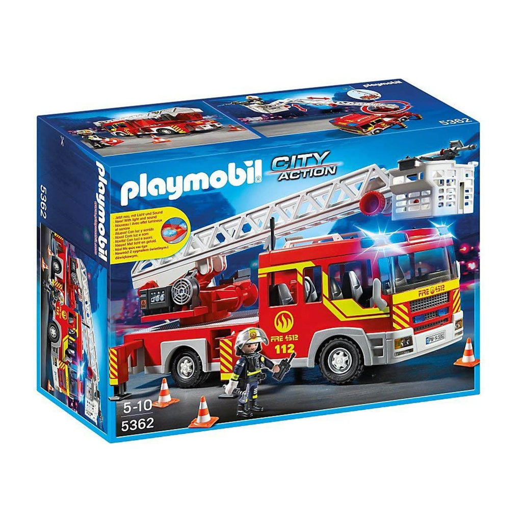 Playmobil City Action Ladder Unit With Lights Sounds Building Set 5362 - Radar Toys
