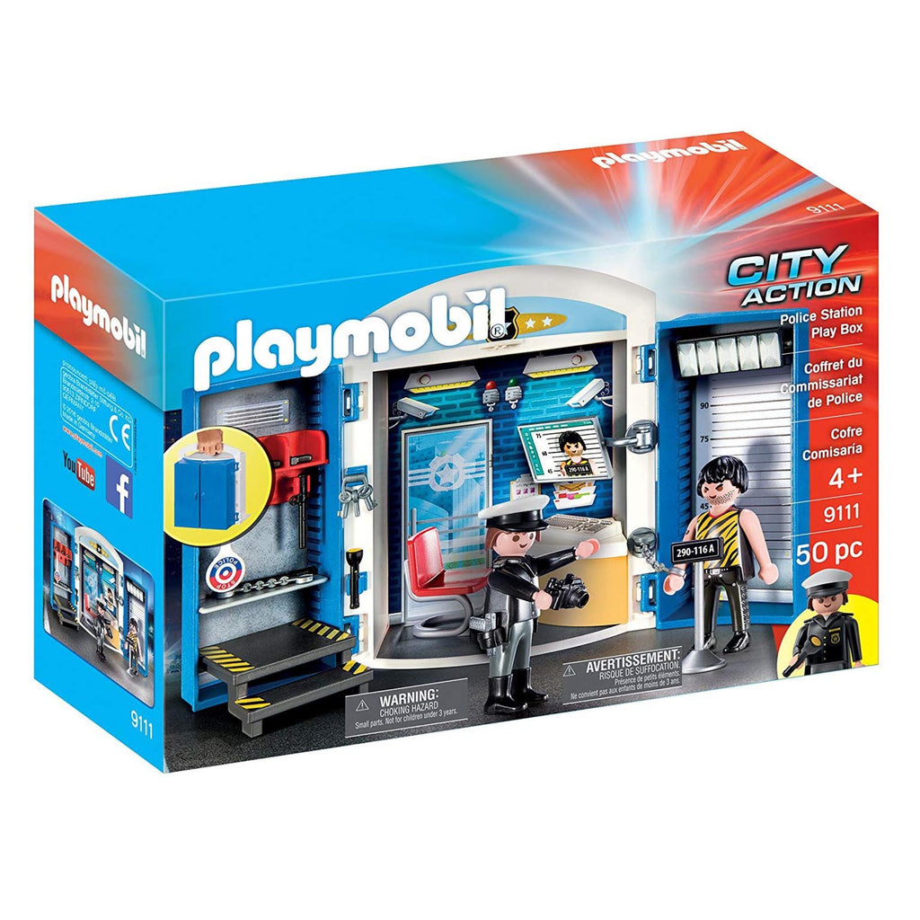 Playmobil City Action Police Station Play Box Building Set 9111 - Radar Toys