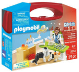 Playmobil City Life Vet Visit Carry Case Building Set 5653 - Radar Toys