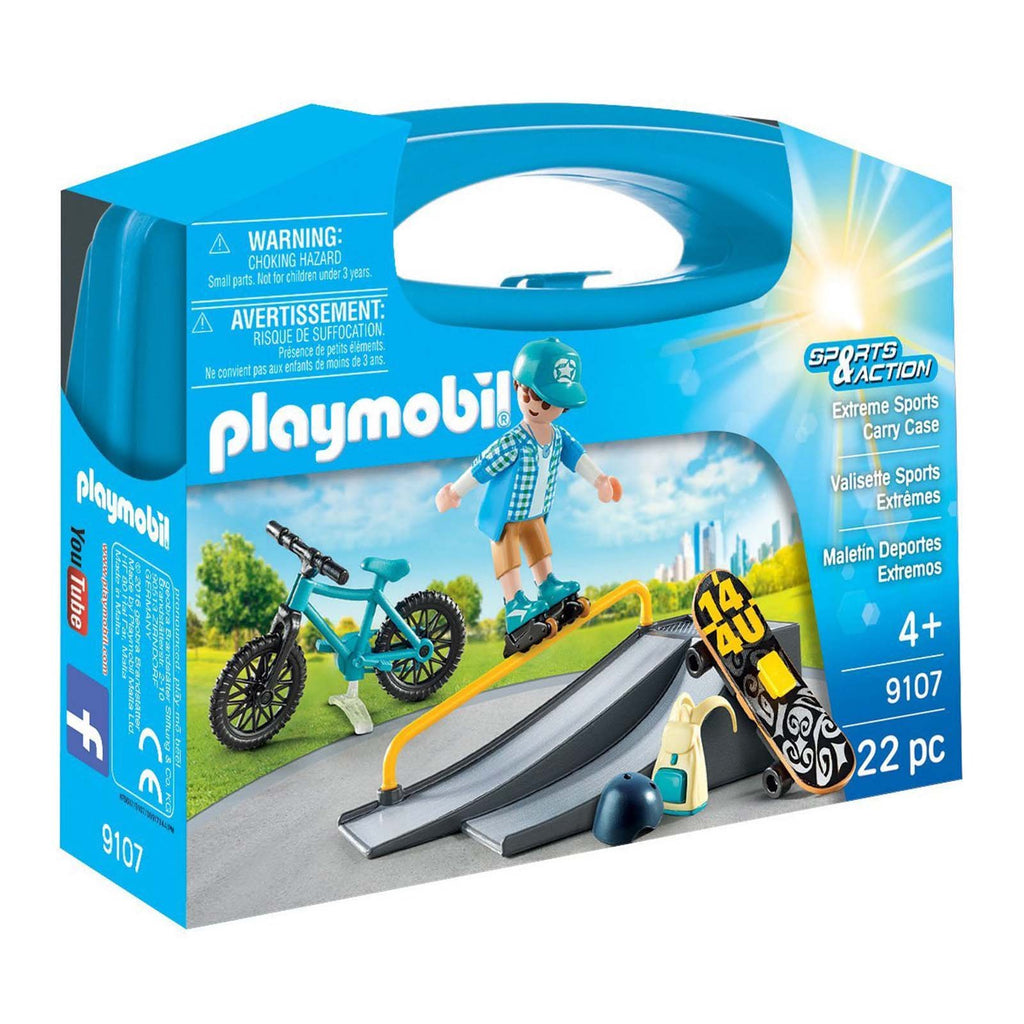 Playmobil City Sports And Action Extreme Sports Carry Case Building Set 9107 - Radar Toys