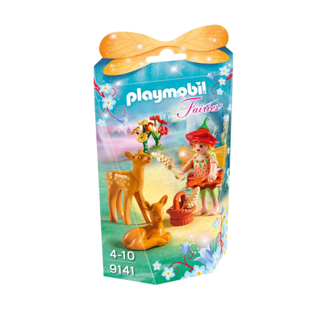Playmobil Fairies Fairy Girl With Fawns Building Set 9141 - Radar Toys