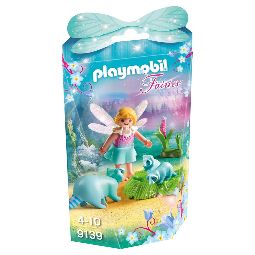 Playmobil Fairies Fairy Girl With Raccoons Building Set 9139 - Radar Toys
