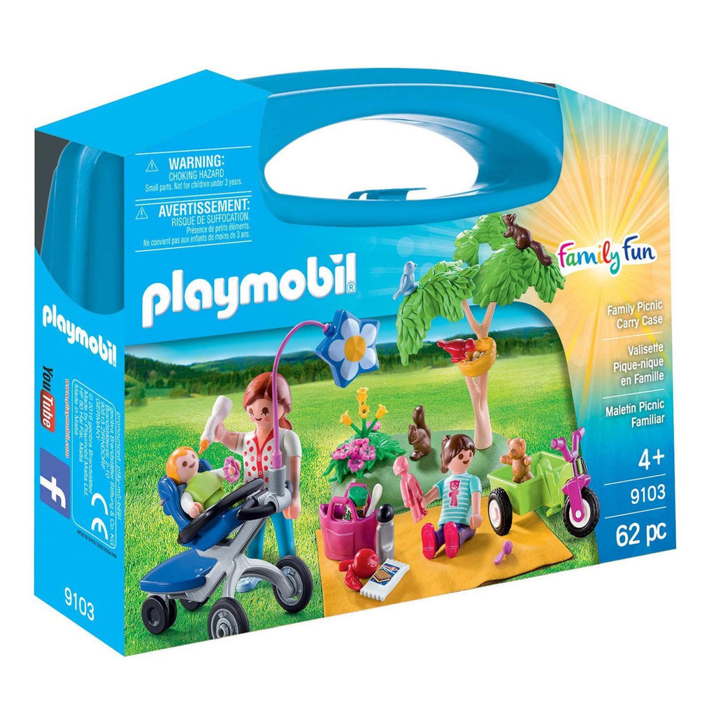 Playmobil Family Fun Family Picnic Carry Case Building Set 9103 - Radar Toys