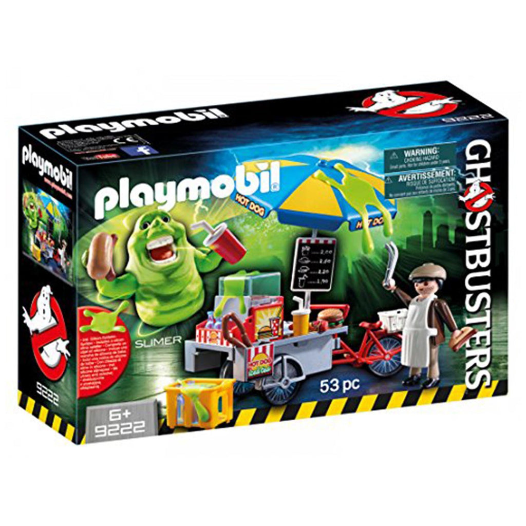 Playmobil Ghostbusters Slimer With Hot Dog Stand Building Set 9222 - Radar Toys