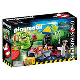 Playmobil Ghostbusters Slimer With Hot Dog Stand Building Set 9222 - Radar Toys