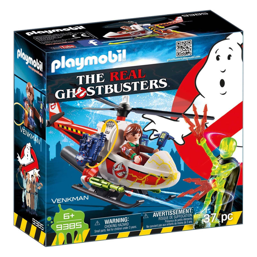 Playmobil Ghostbusters Venkman With Helicopter Building Set 9385 - Radar Toys