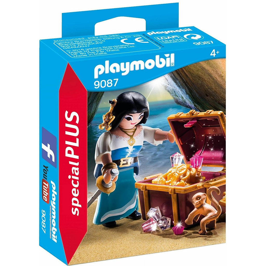 Playmobil Pirate With Treasure Building Set 9087 - Radar Toys