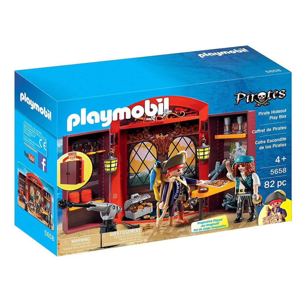 Playmobil Pirates Pirate Hideout Play Box Building Set 5658 - Radar Toys