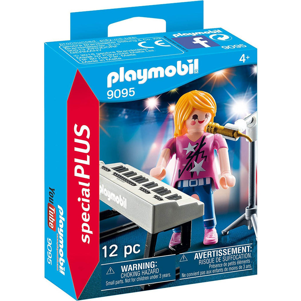 Playmobil Singer With Keyboard Building Set 9095 - Radar Toys