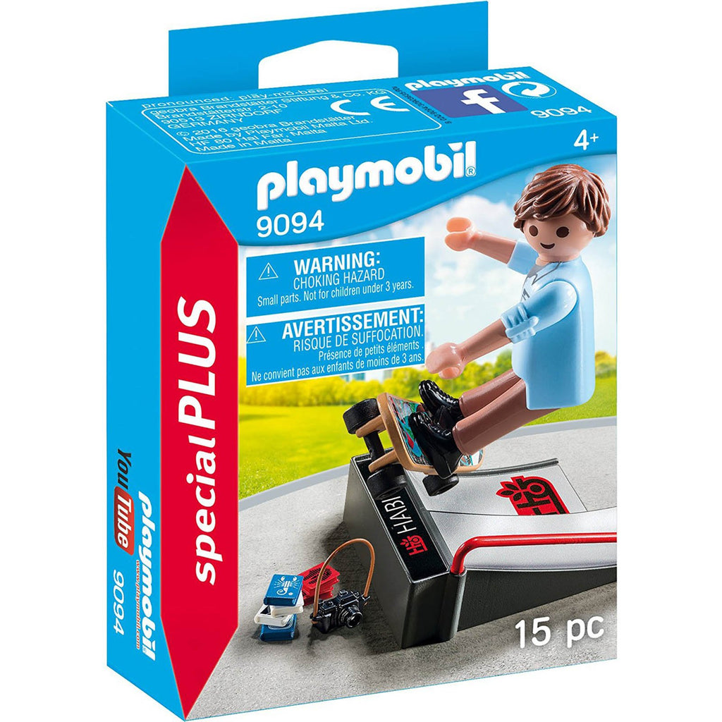 Playmobil Skateboard With Ramp Building Set 9094 - Radar Toys
