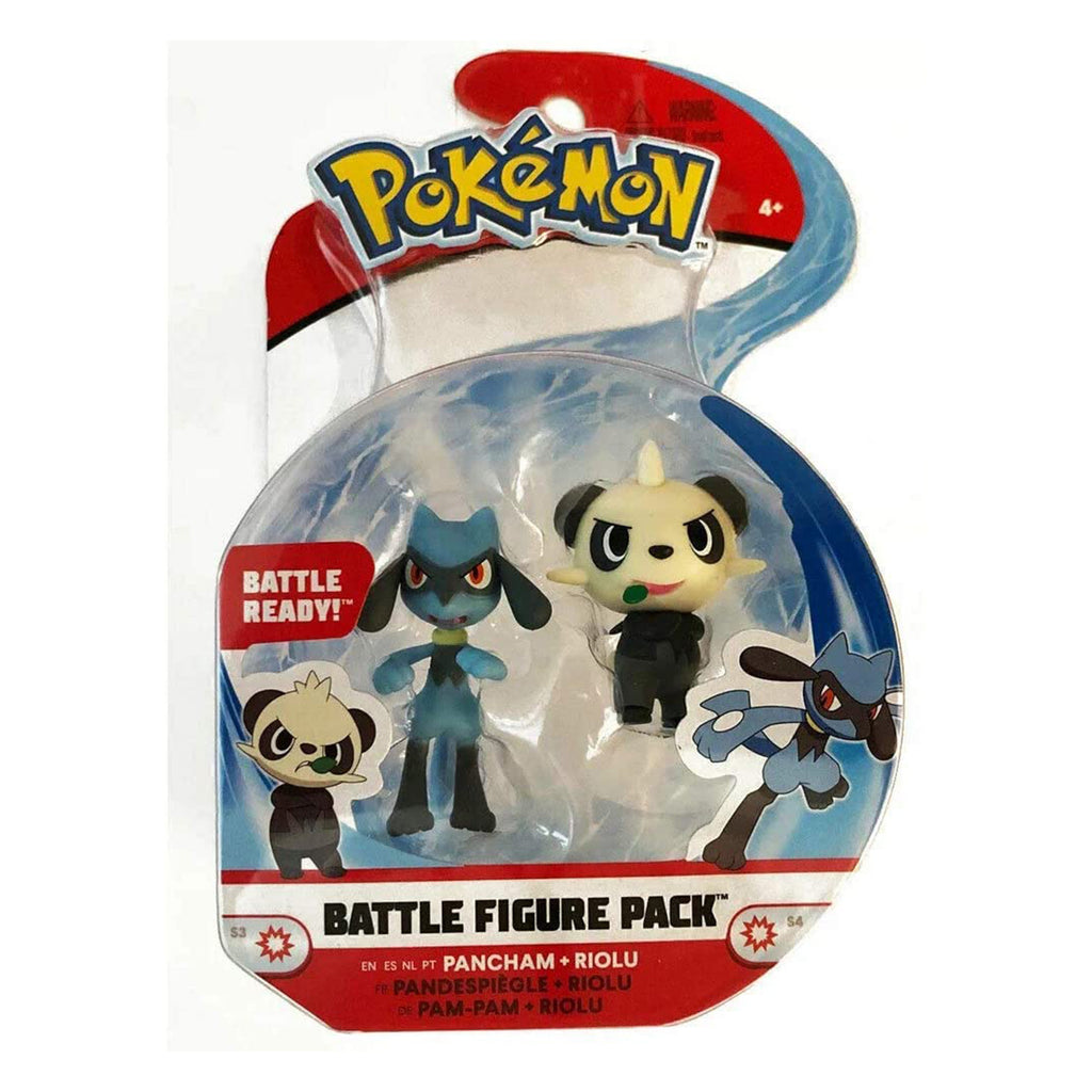 Pokemon Pancham And Riolu Battle Figure Pack - Radar Toys