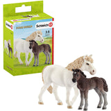 Schleich Farm World Pony Mare And Foal Figure 42423 - Radar Toys