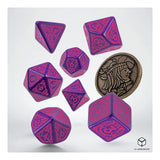 Q-Workshop The Witcher Dandelion The Conqueror Of Hearts 7 Piece Dice Set With Coin - Radar Toys