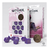 Q-Workshop The Witcher Dandelion Viscount De Lettenhove 7 Piece Dice Set With Coin - Radar Toys
