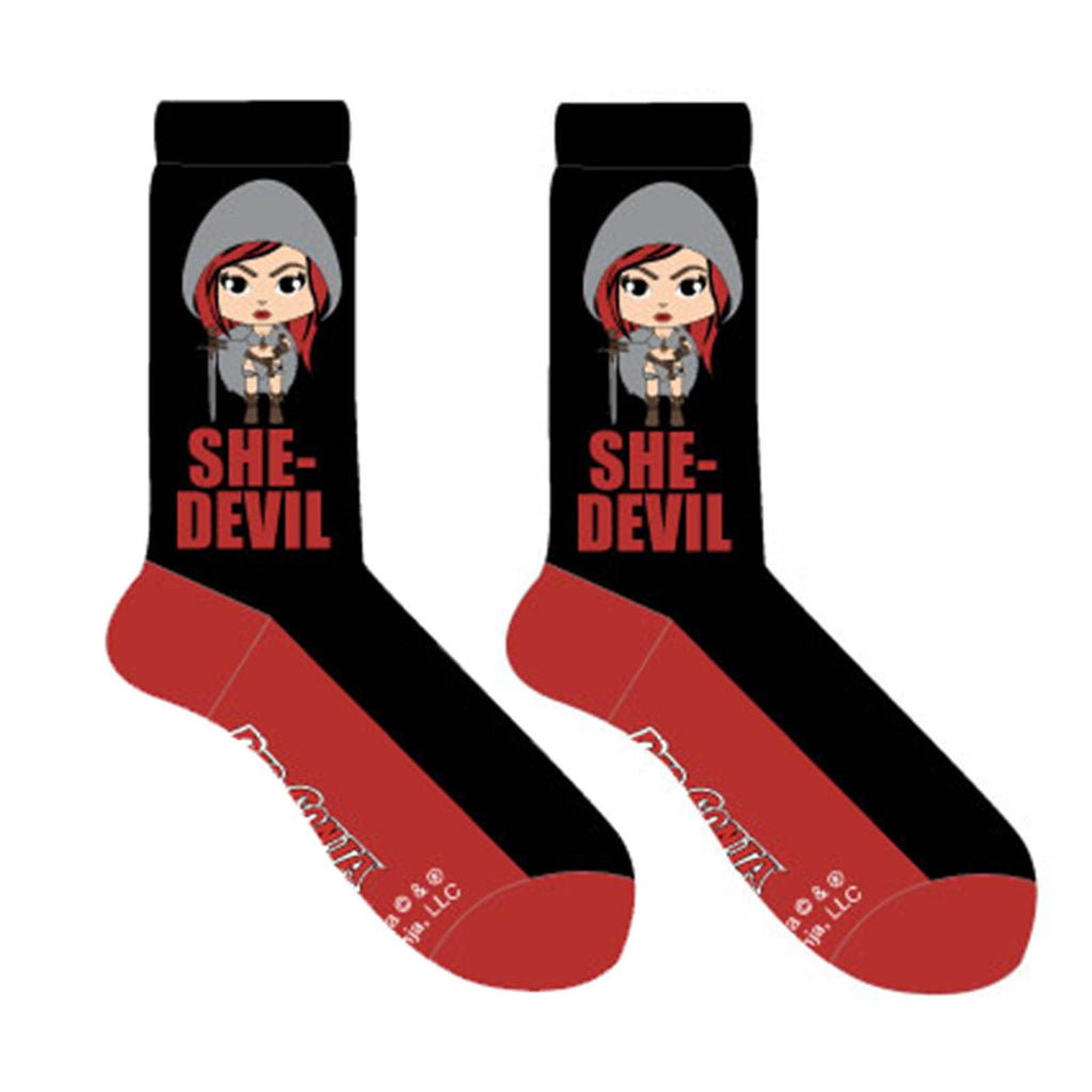 Red Sonja She-Devil 1 Pair Of Crew Socks - Radar Toys