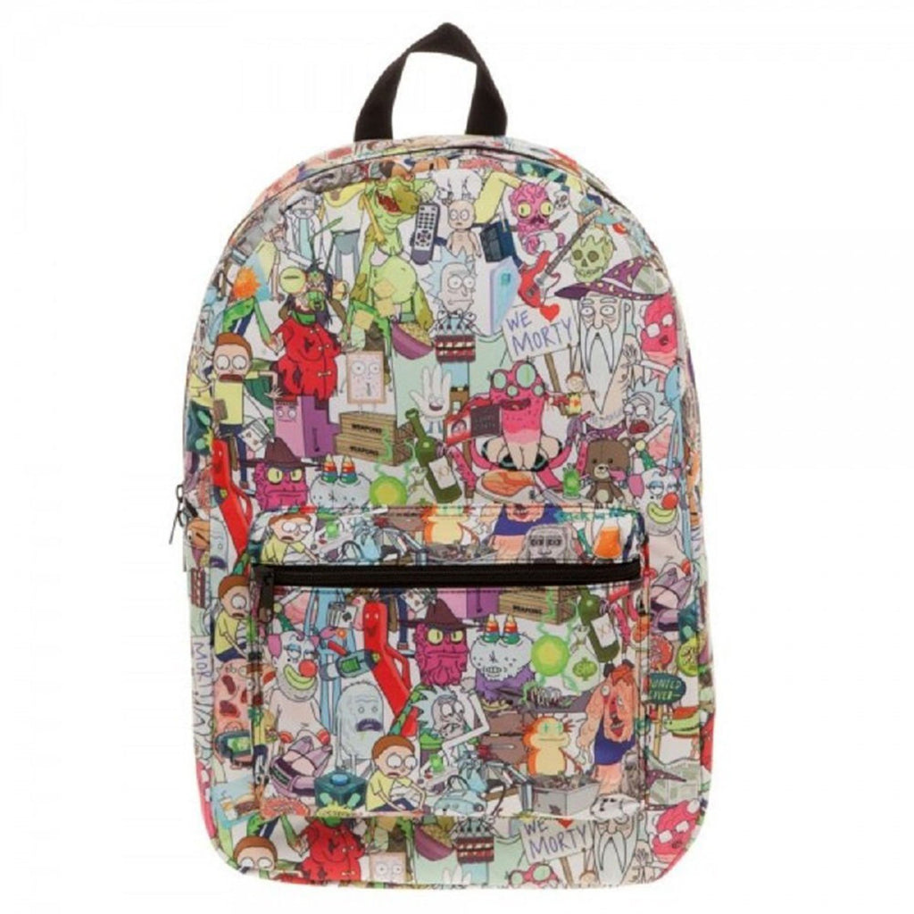 Rick And Morty Sublimated Characters Backpack