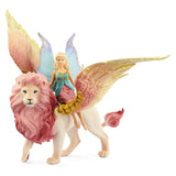 Schleich Bayala Fairy In Flight On Winged Lion Animal Figure 70714 - Radar Toys