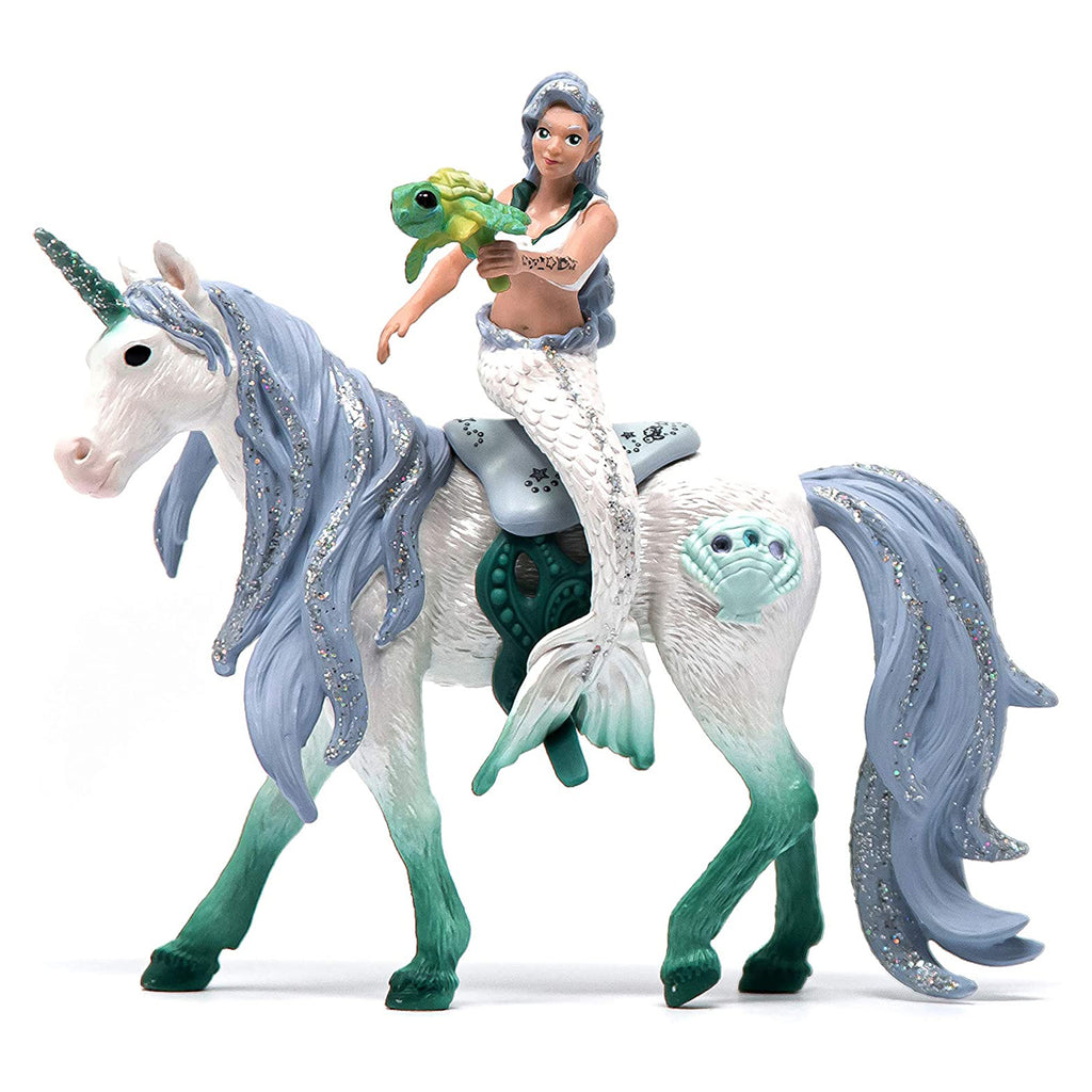 Schleich Bayala Mermaid Riding On Sea Unicorn Animal Figure 42509 - Radar Toys