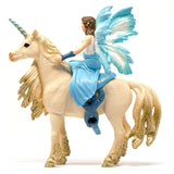 Schleich Eyela Riding On Golden Unicorn Bayala Figure 42508 - Radar Toys