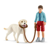 Schleich Farm World Walking With Labrador Retreiver Set 42478 - Radar Toys