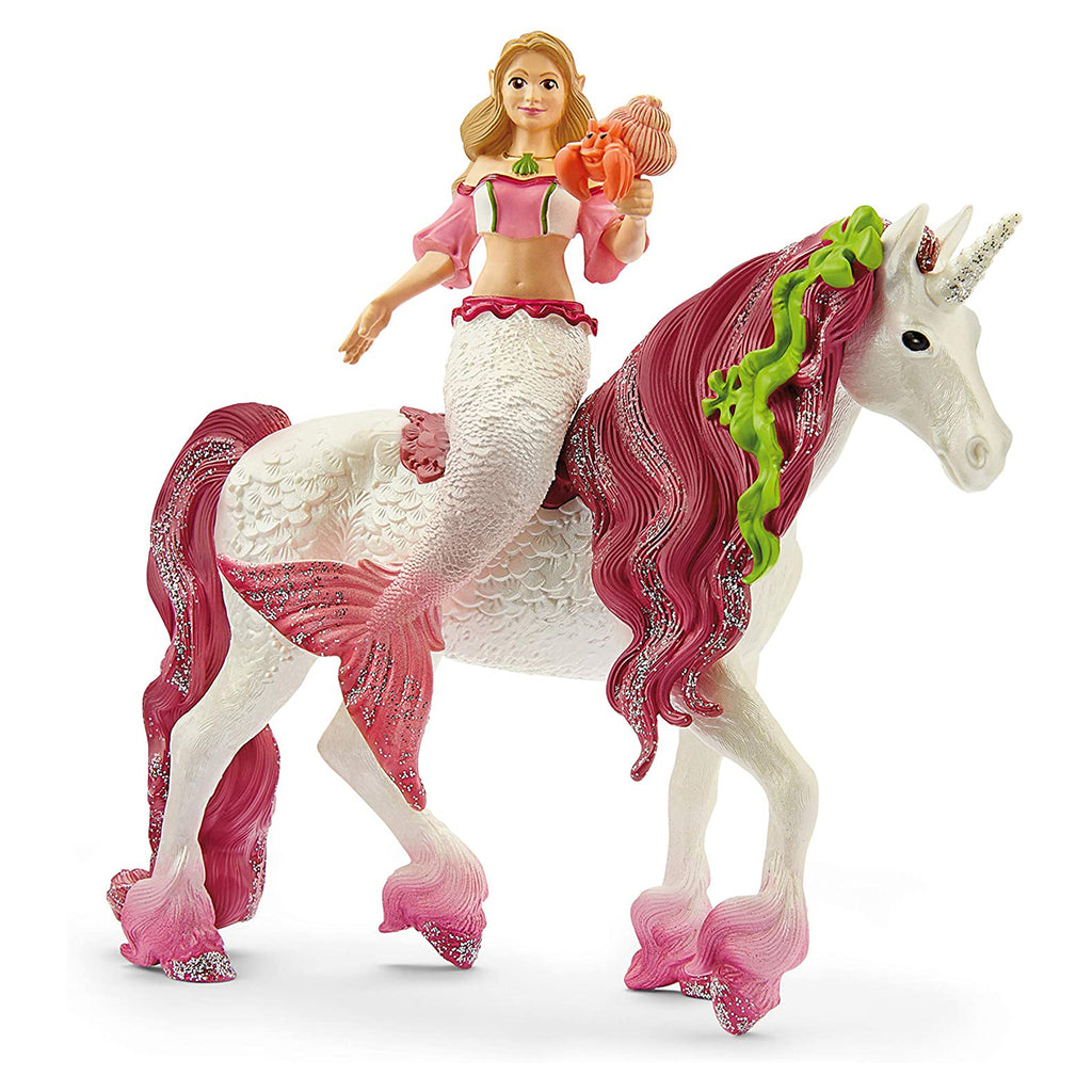Schleich Mermaid Feya On Unicorn Bayala Figure 70593 - Radar Toys