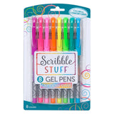 Scribble Stuff Neon Rainbow Swirl Gel Pens 8 Count - Radar Toys